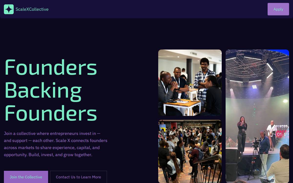 ScaleX Collective website preview