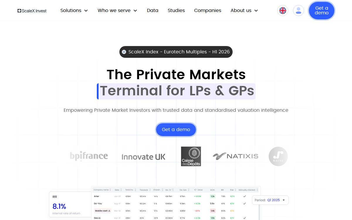 Scalex Invest website preview