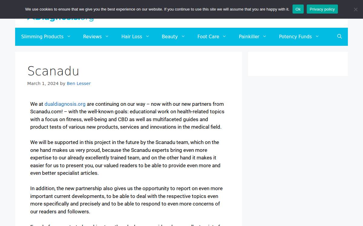 Scanadu website preview