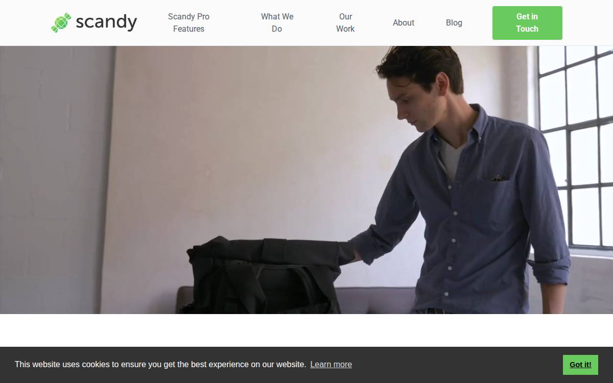 Scandy website preview