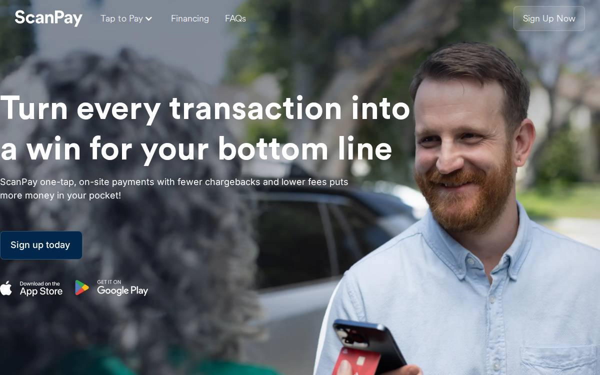 Scanpay website preview