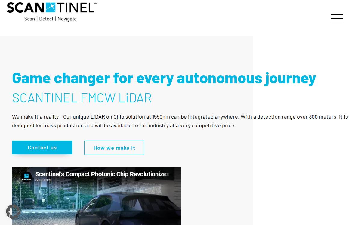 Scantinel website preview