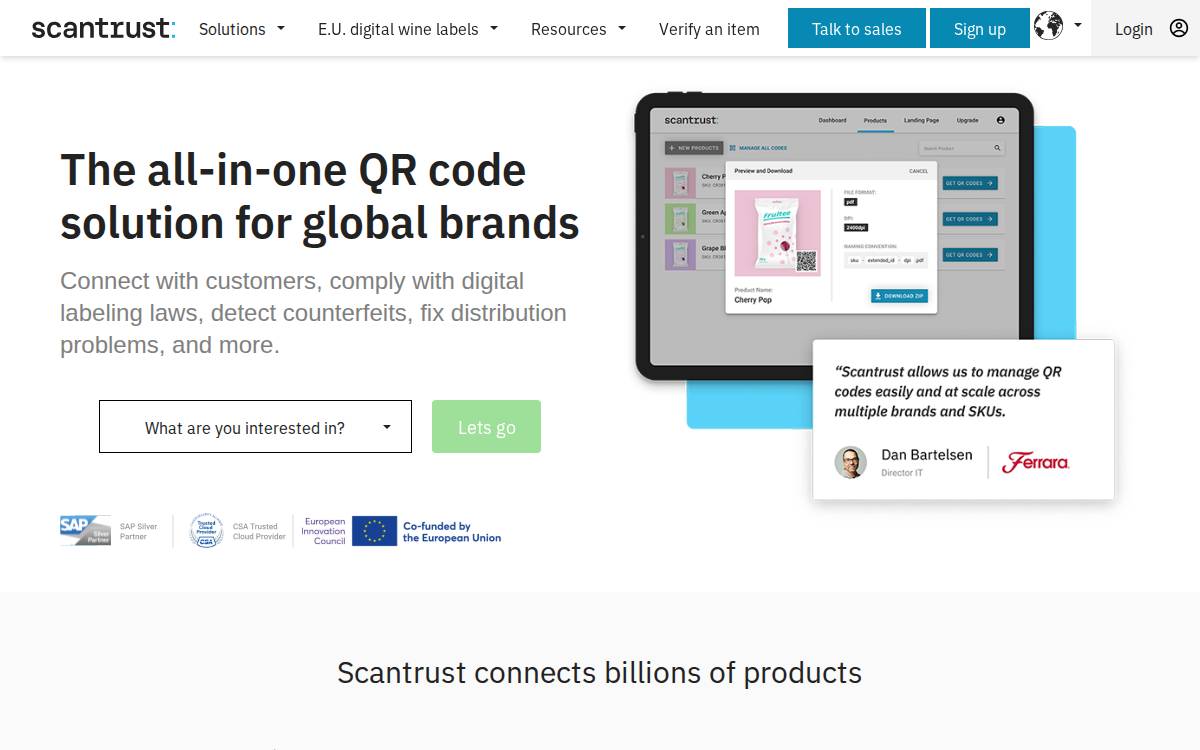 ScanTrust website preview