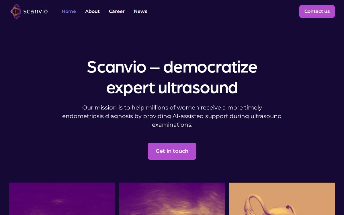Scanvio Medical website preview