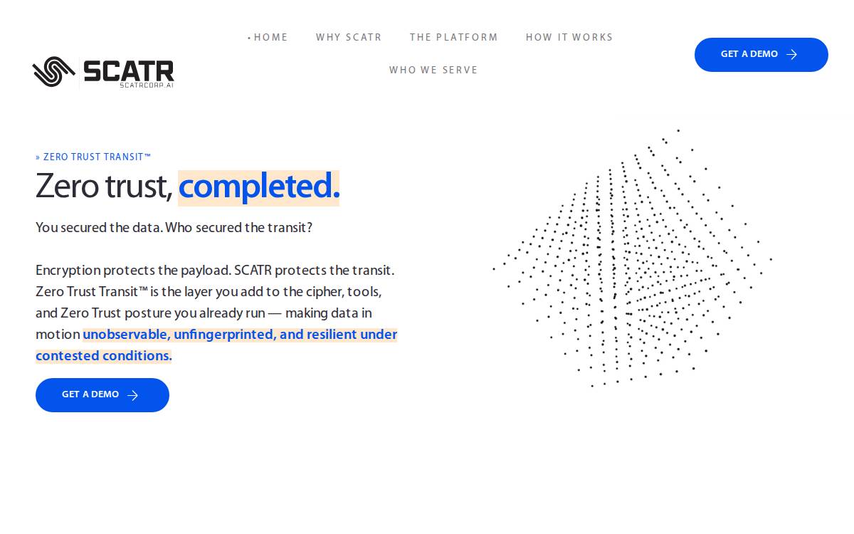 SCATR website preview