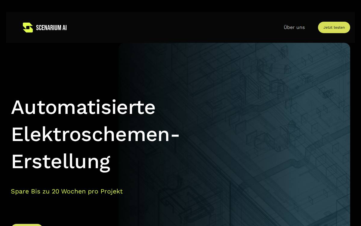 Scenarium AI website preview