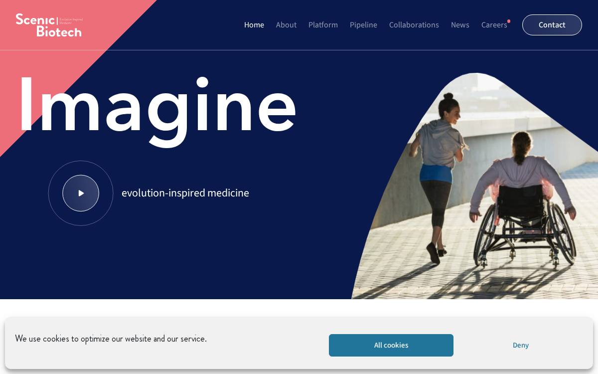 Scenic Biotech website preview