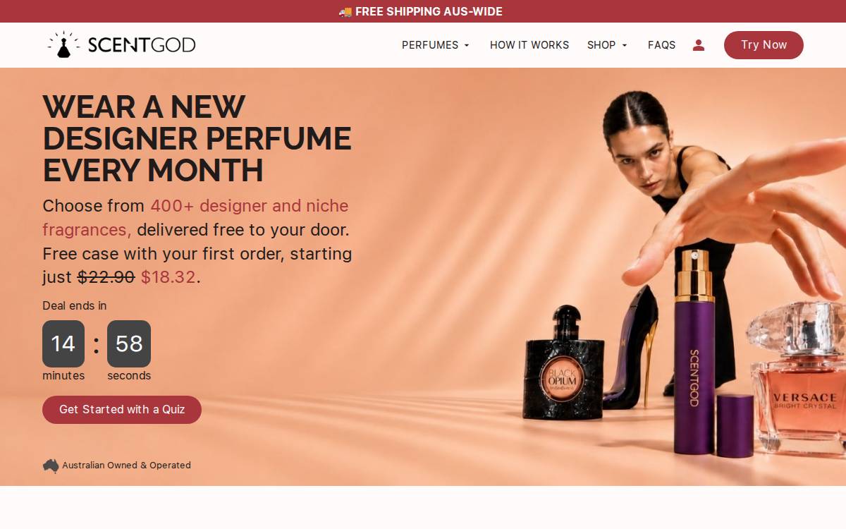 ScentGod website preview