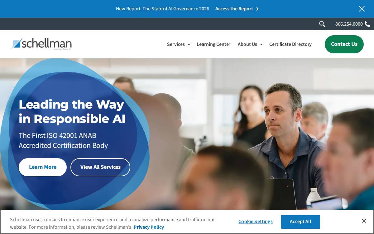 Schellman website preview