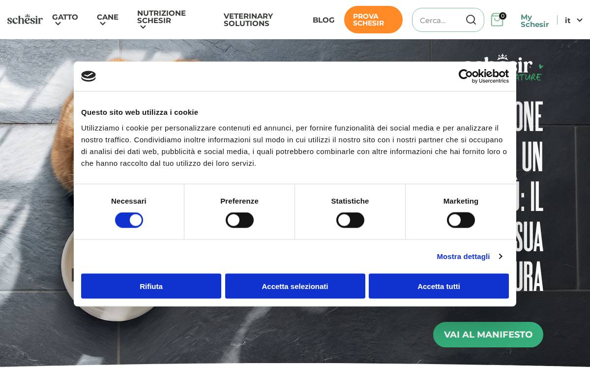 Schesir website preview