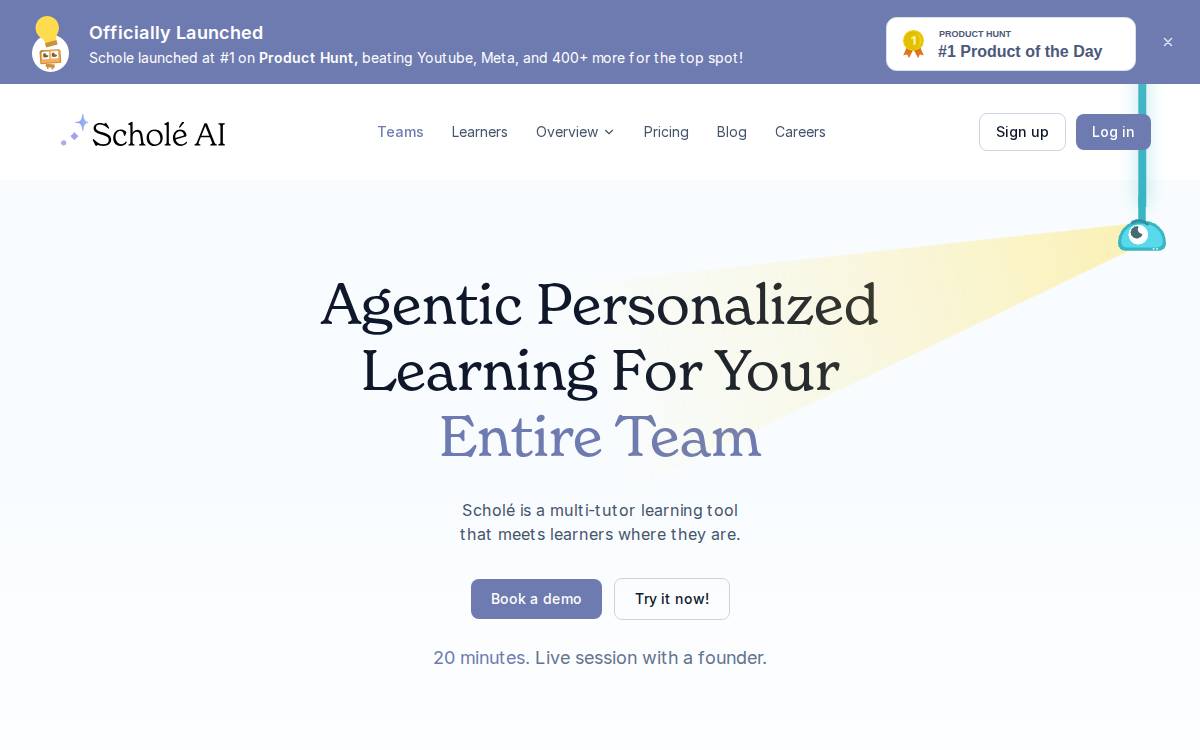 Scholé website preview