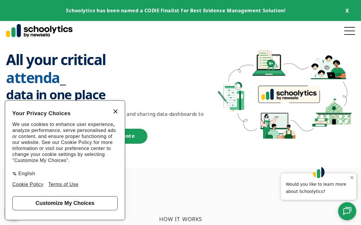 Schoolytics website preview
