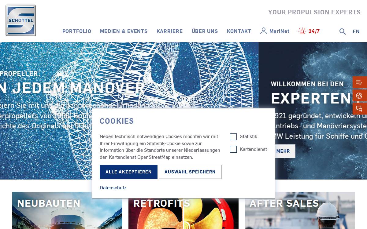 Schottel Hydro website preview