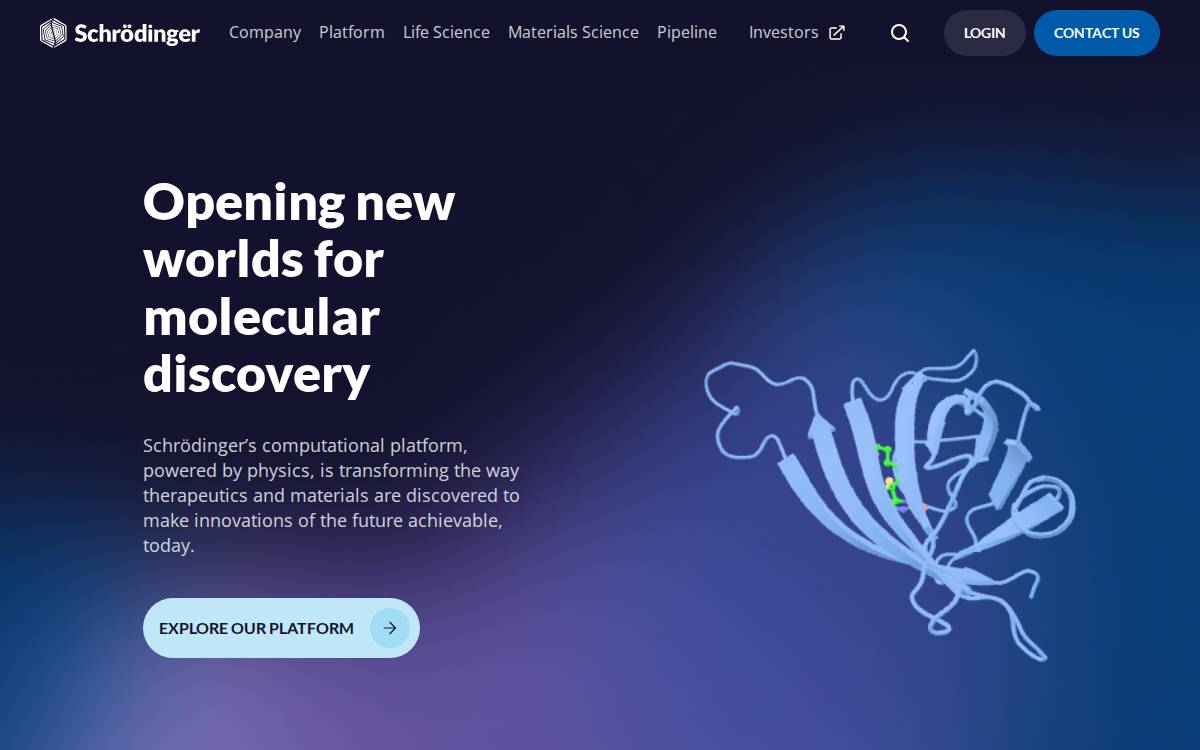 Schrodinger website preview