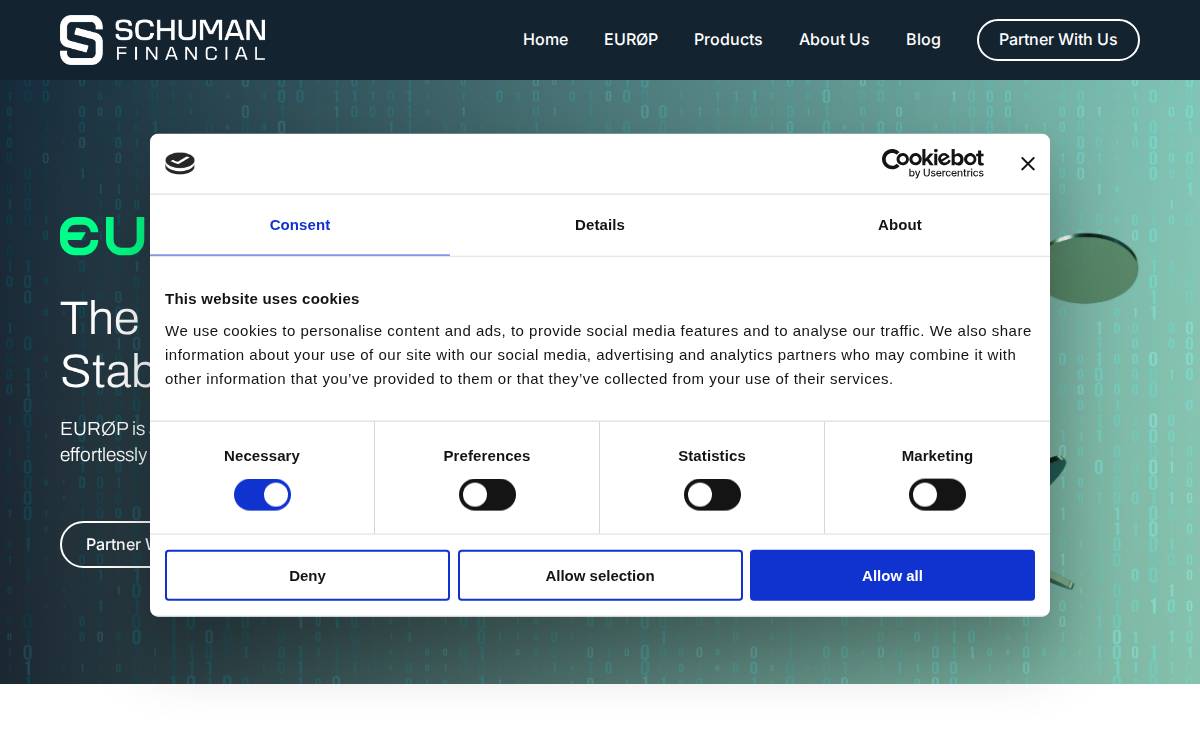 Schuman Financial website preview