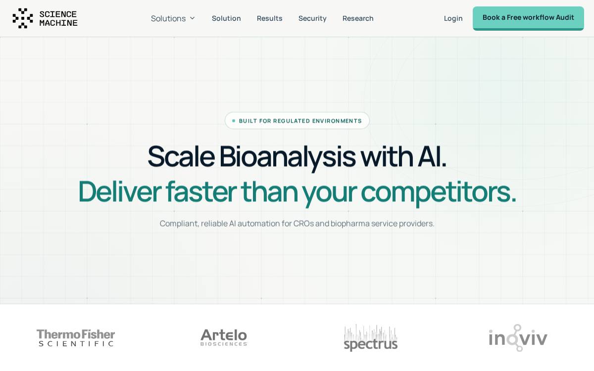 Science Machine website preview