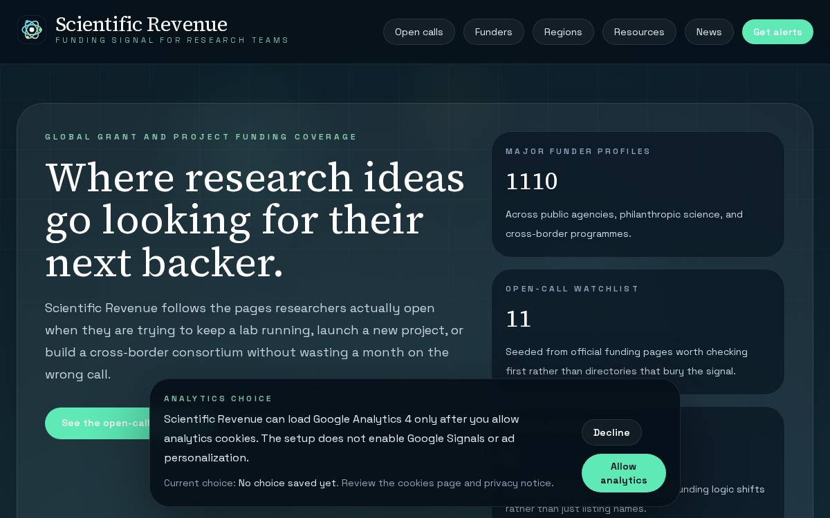 Scientific Revenue website preview