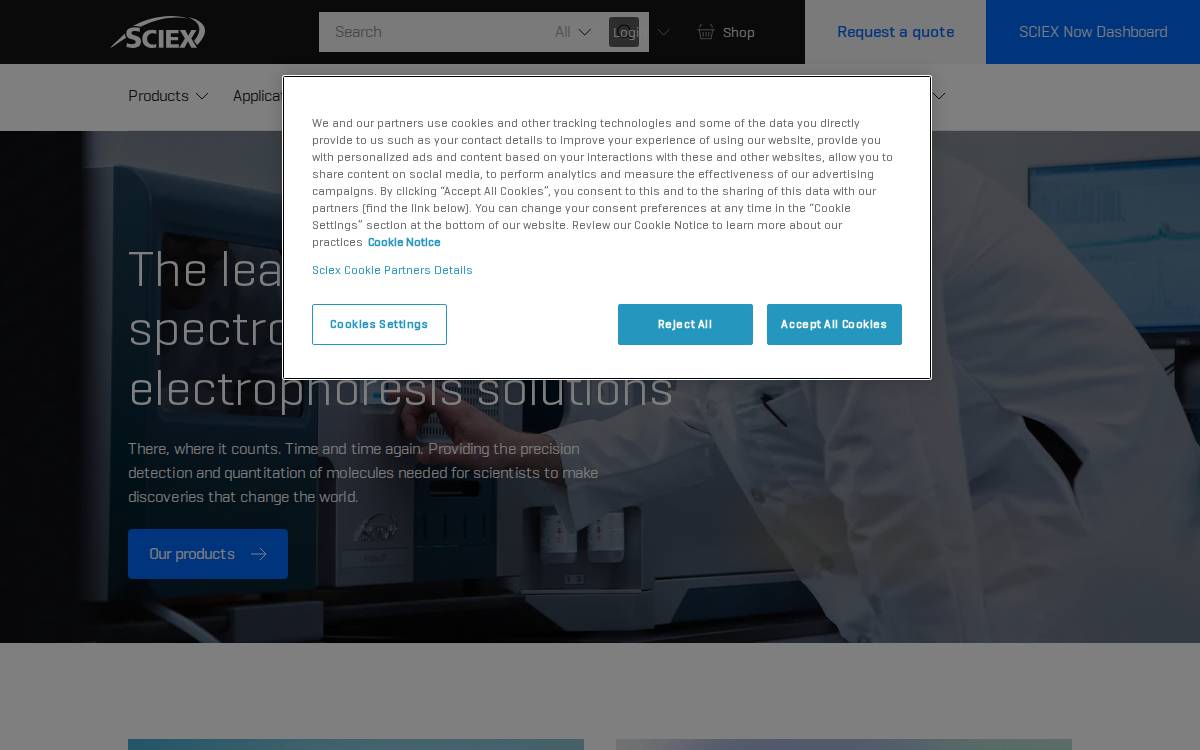 Sciex website preview
