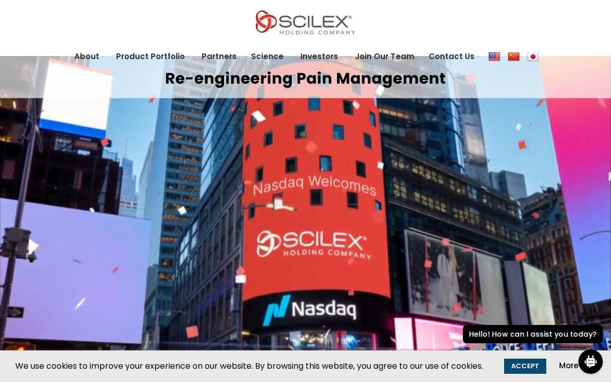 Scilex Holding website preview