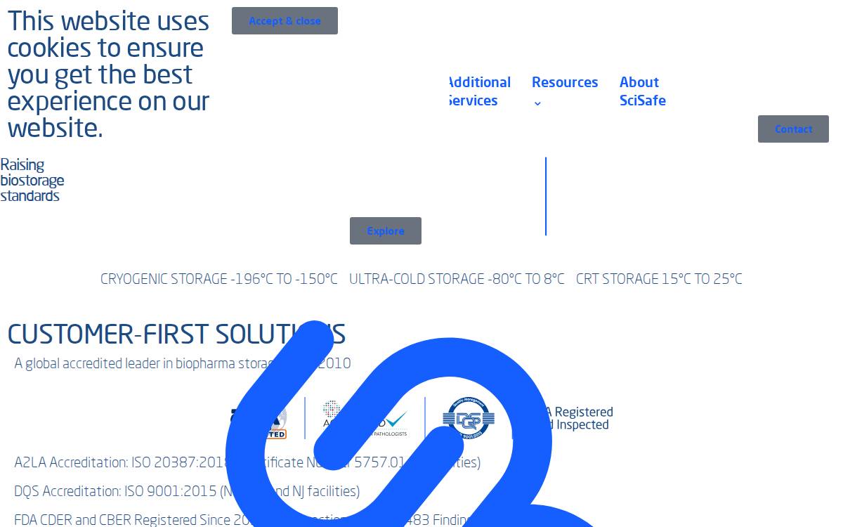 Scisafe website preview