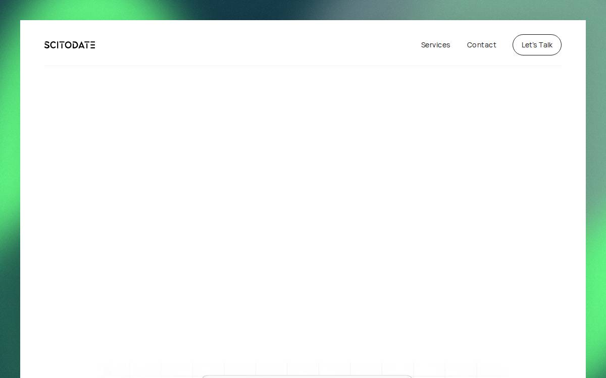 Scitodate website preview