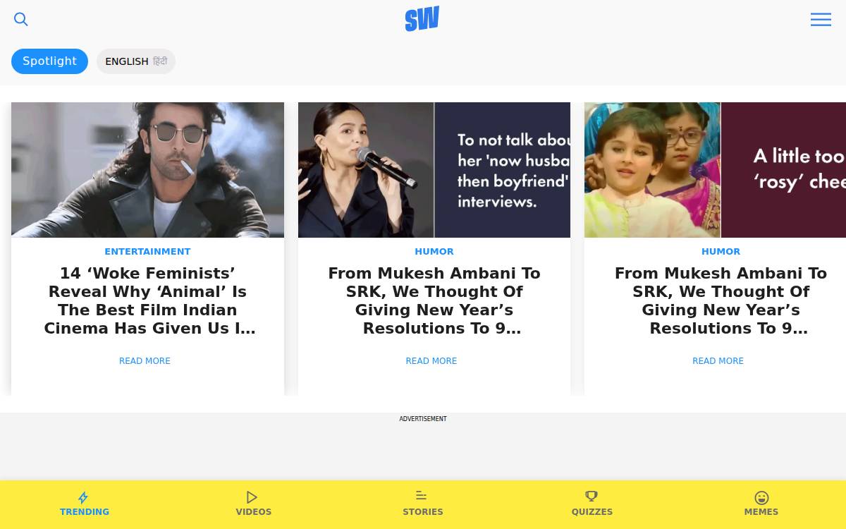 ScoopWhoop website preview