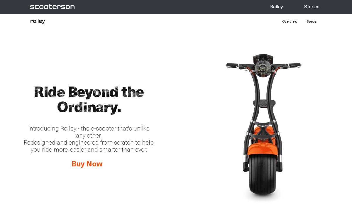 Scooterson website preview