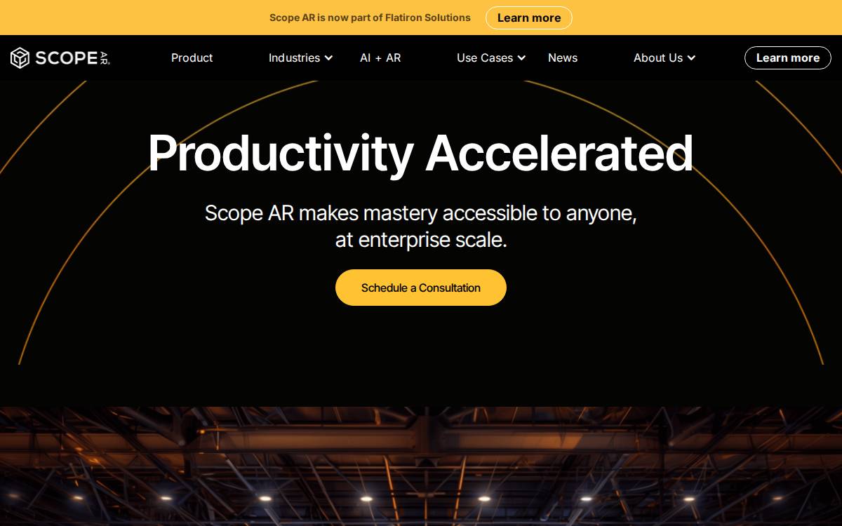Scope AR website preview