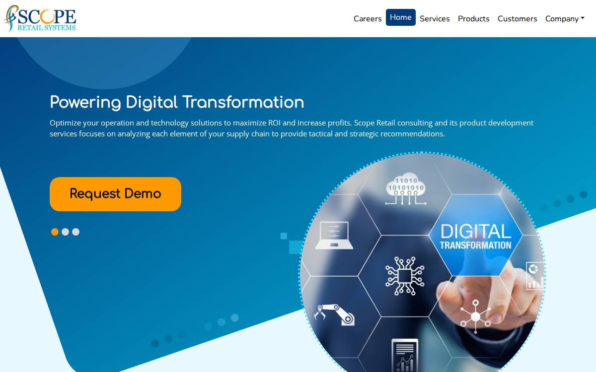 Scope Retail Systems website preview