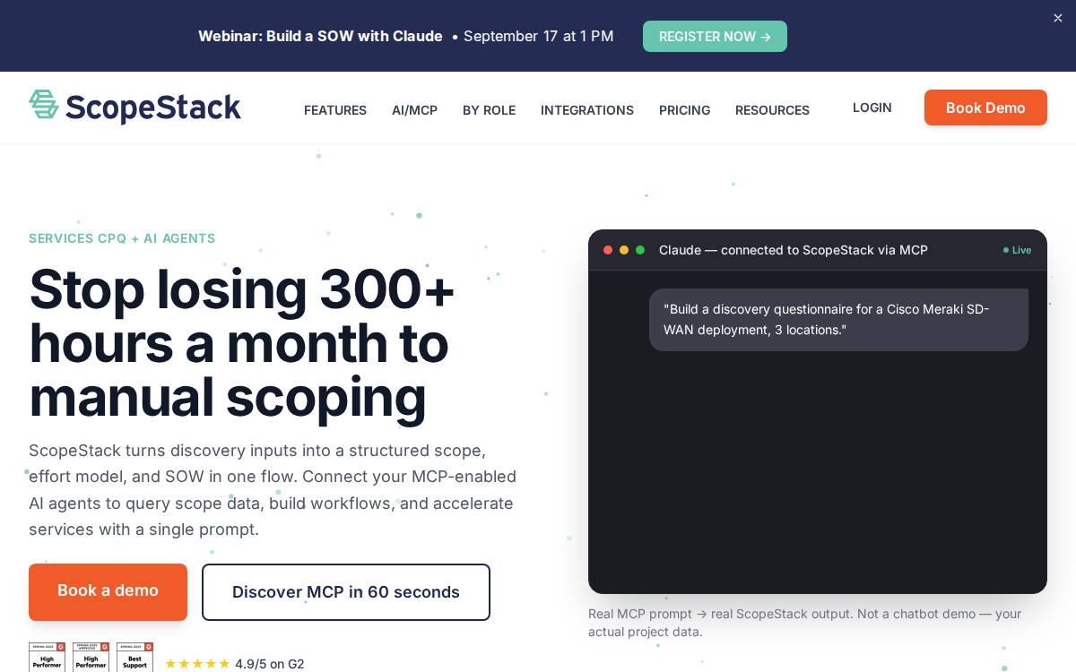 Scopestack website preview