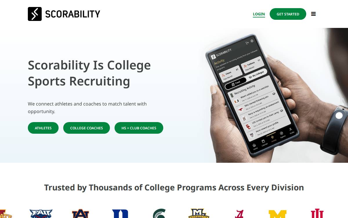Scorability website preview