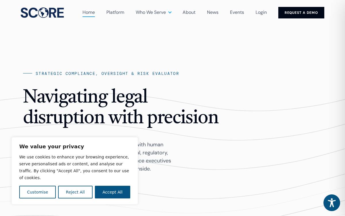 Scorealytics website preview