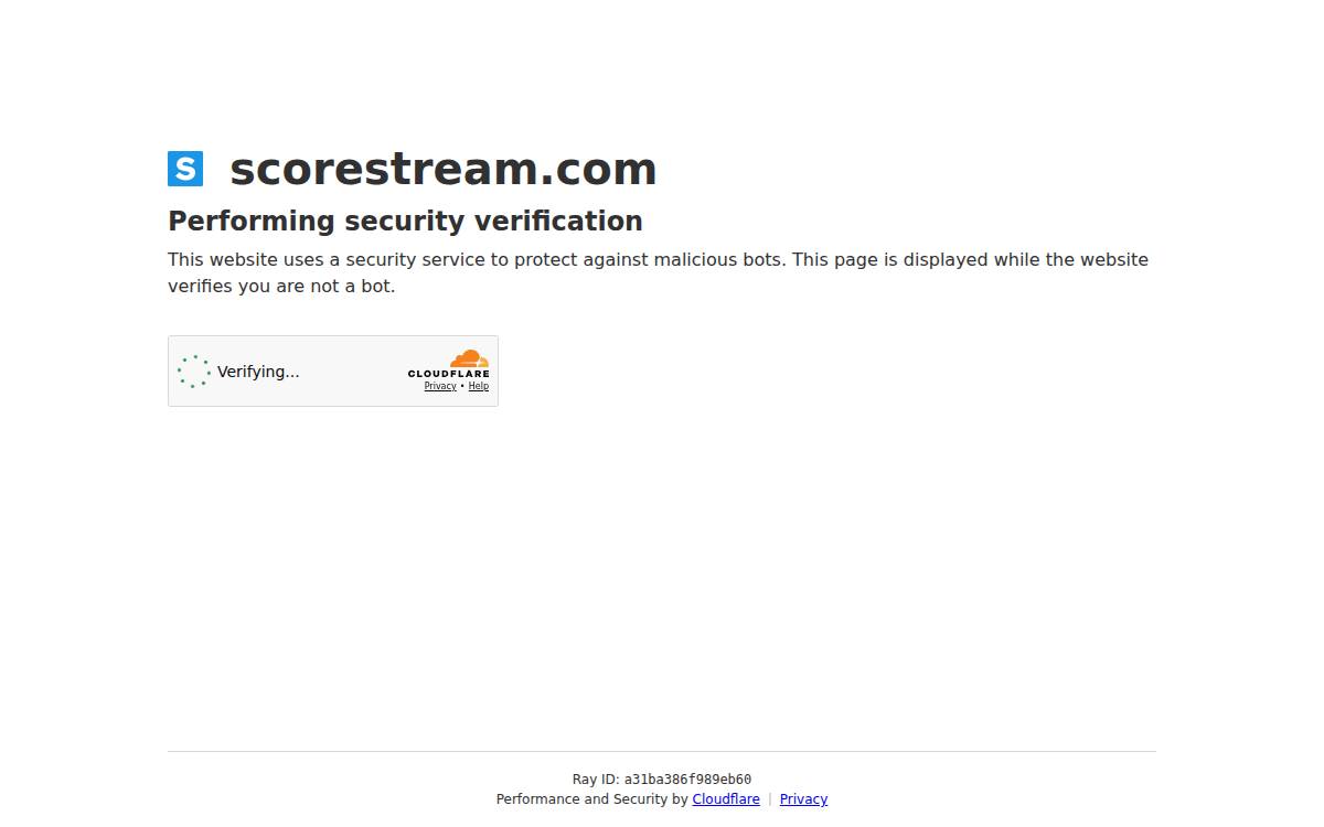 Scorestream website preview