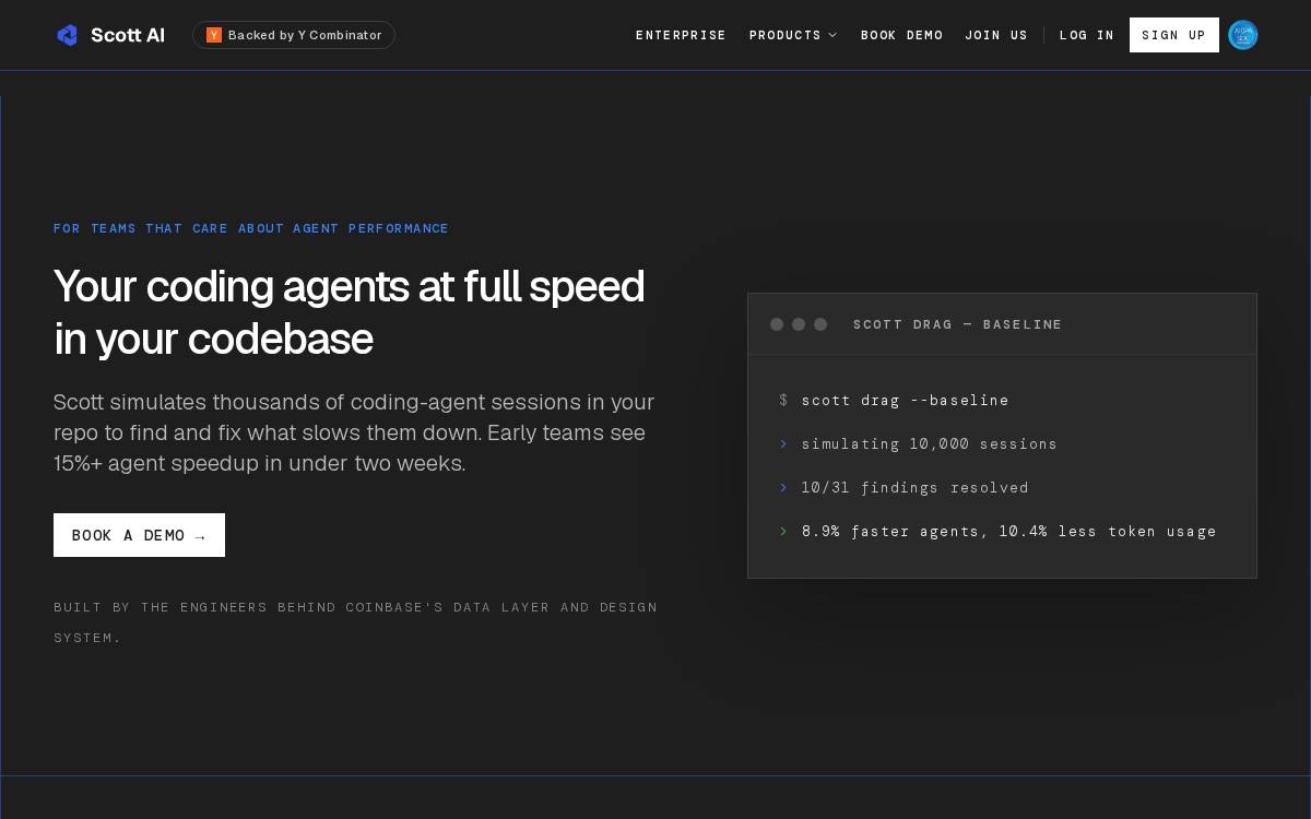 Scott AI website preview