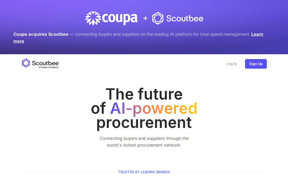 Scoutbee website preview