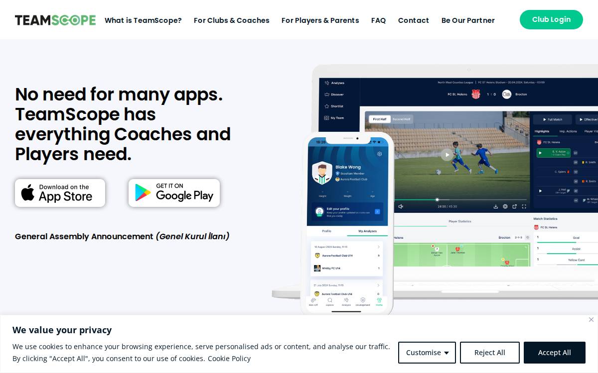 Scoutium website preview