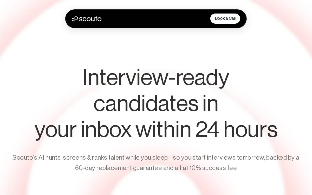 Scouto website preview