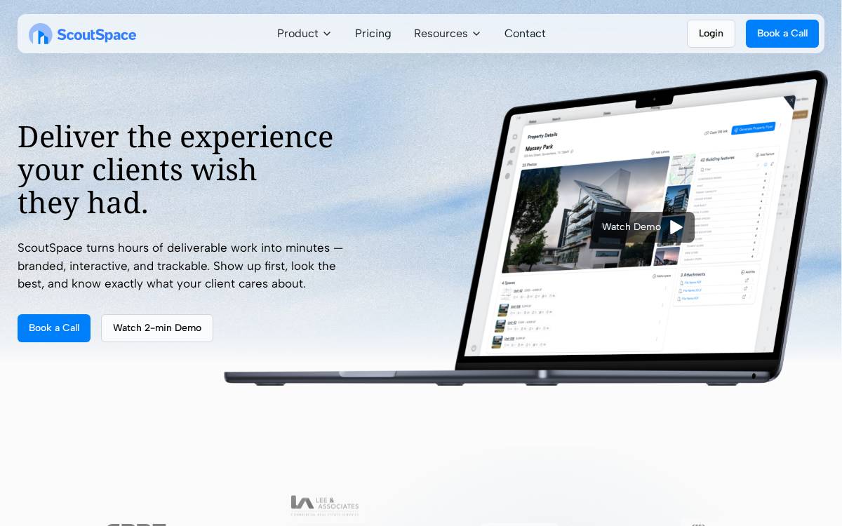 Scoutspace website preview