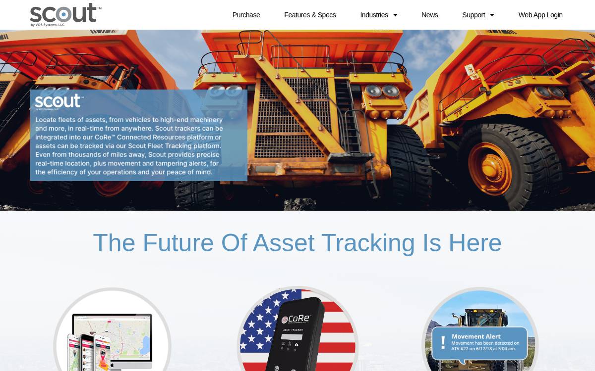 Scoutvos website preview