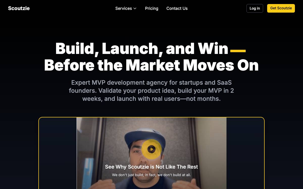 Scoutzie website preview