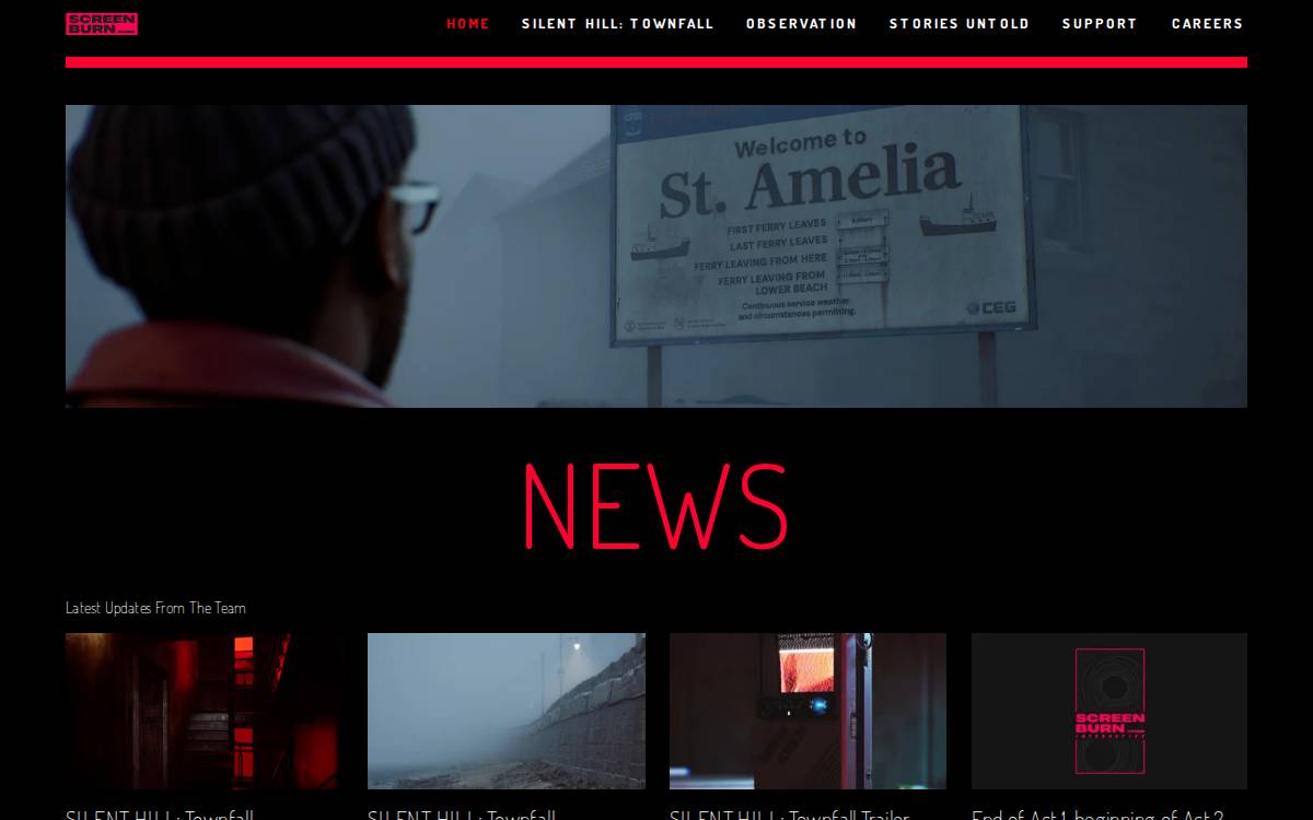 Screen Burn Interactive website preview