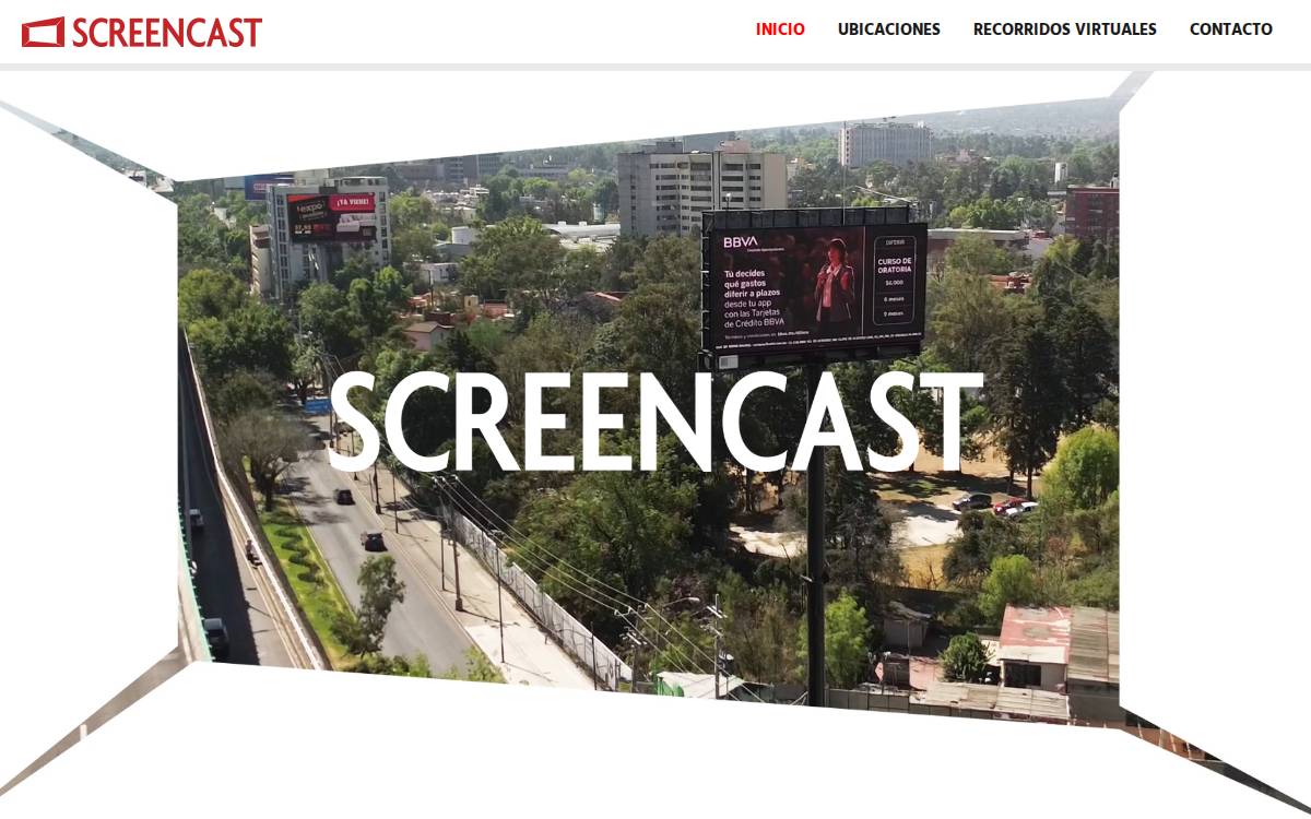 Screencast website preview