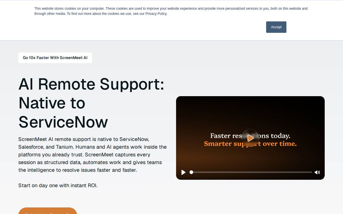 ScreenMeet website preview