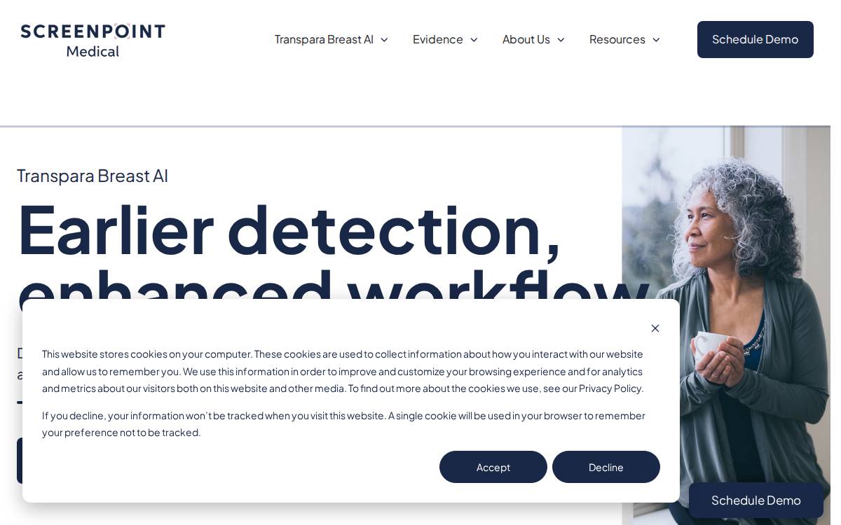 Screenpoint Medical website preview