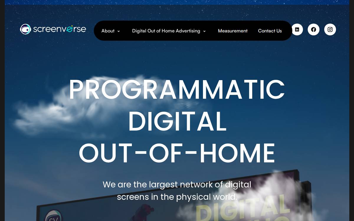 Screenverse website preview
