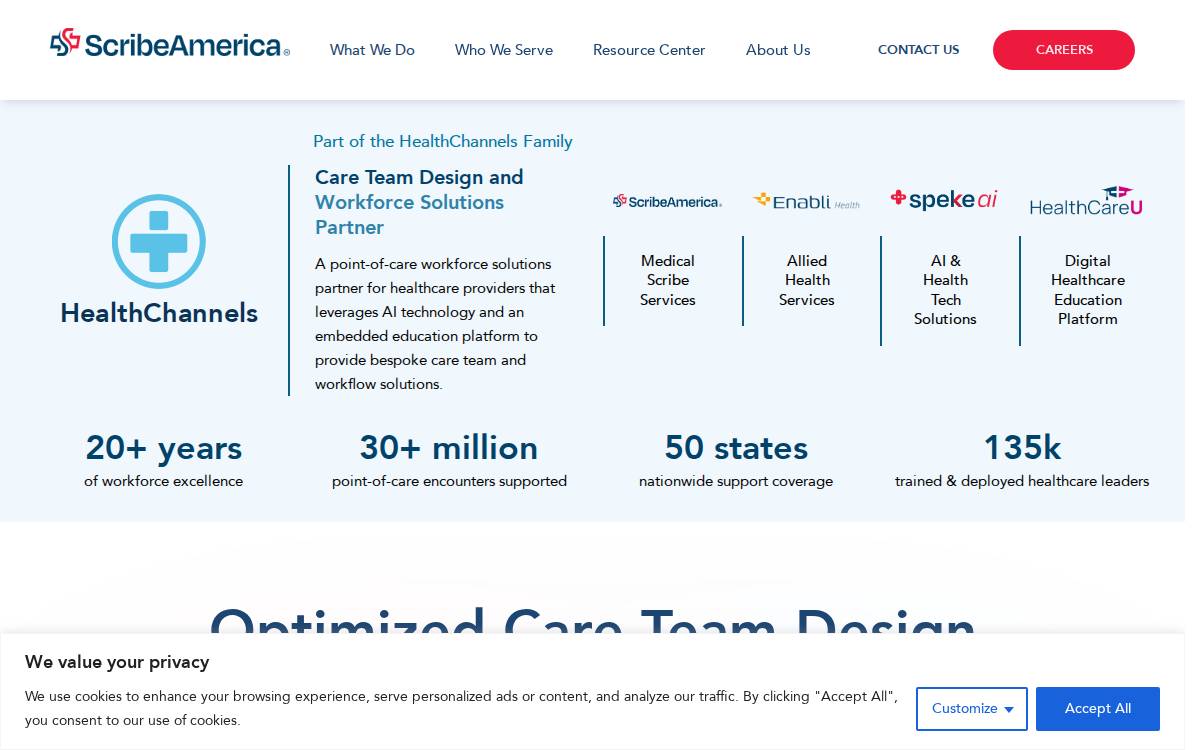 Scribeamerica website preview