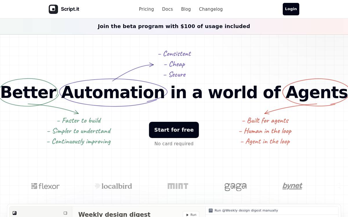 Script website preview