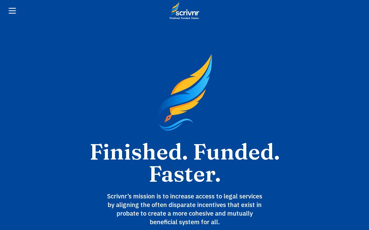 Scrivnr website preview