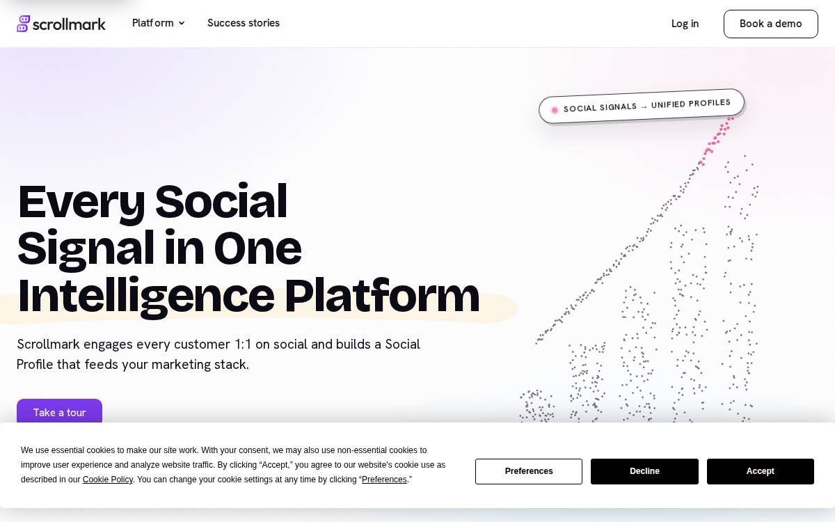 Scrollmark website preview