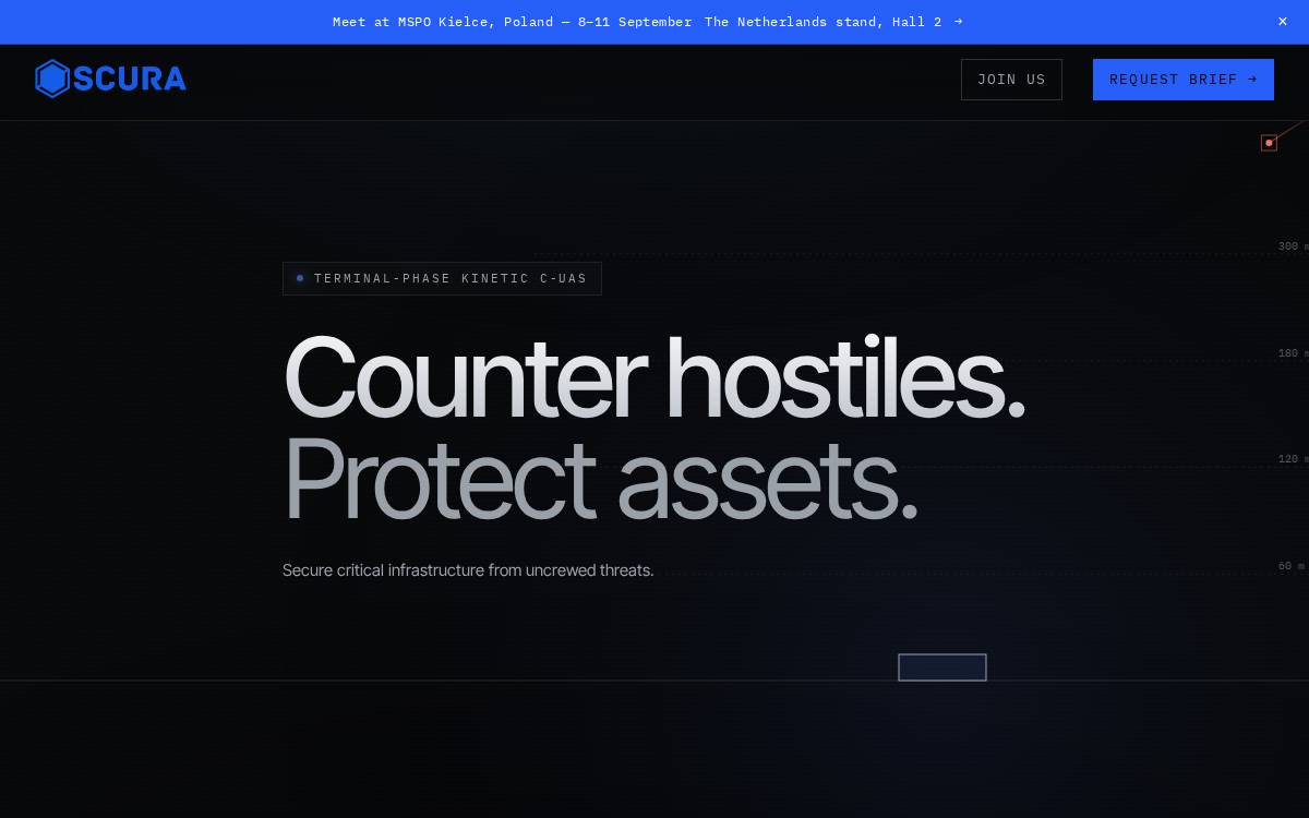 Scura website preview